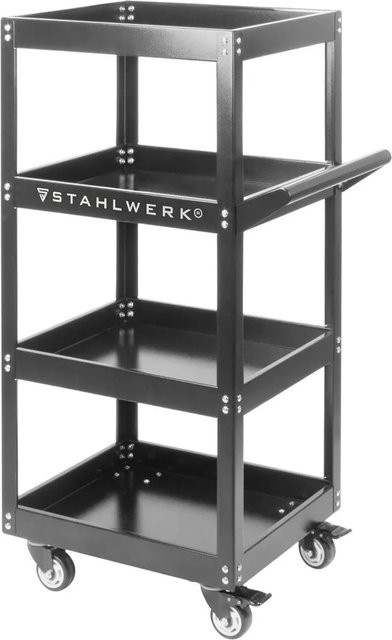 STAHLWERK Werkzeugwagen ST 875 aus Stahl in Schwarz, B/T/H: 111,5 x 62,0 x 43,0 cm - Bild 1
