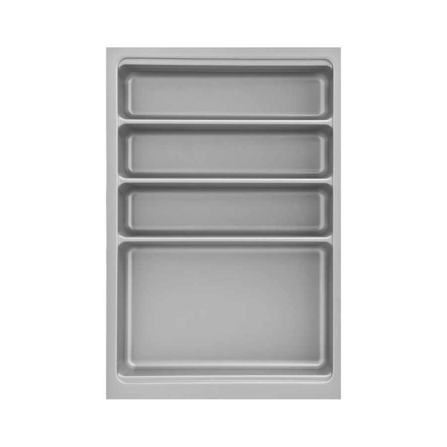 Agoform Besteckeinsatz-Set Scoop-2 aus Kunststoff mit Trenner, Silber, B/T/H: 47,4 x 31,6 x 5,9 cm - Bild 2