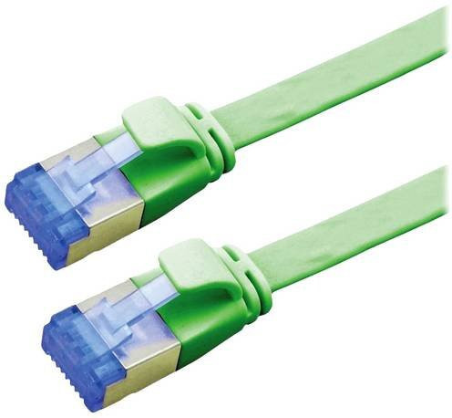 VALUE Patchkabel Kat.6A FTP extra-flach, grün, 5 m - Bild 1