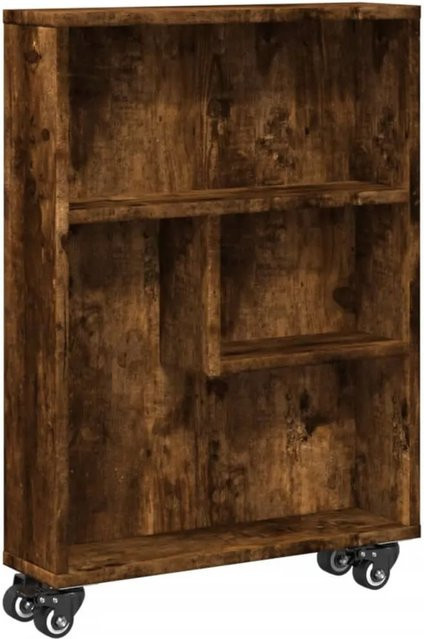 vidaXL Aufbewahrungswagen schmal in Räuchereiche, B/T/H: 48 x 13 x 68 cm - Bild 1