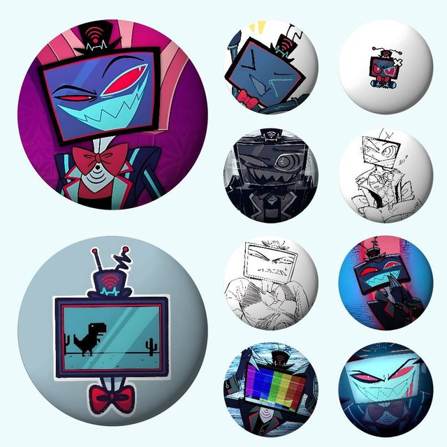52TOYS Brosche, Metall, Weißblech, Button Pin - Bild 1