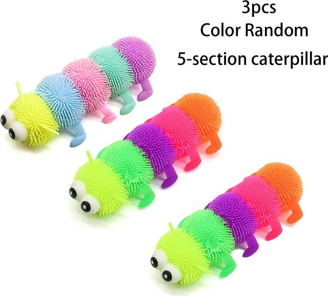 BC Pet Supplies Große Raupe Quetschspielzeug, Farbe zufällig - Bild 1