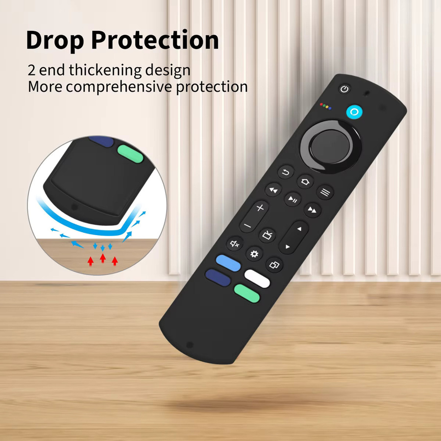 Fernbedienungsabdeckung für Fire TV Stick 4K Max der zweiten Generation, kompatibel mit Toshiba und Insignia, Modell NS-RCFNA-21, in Schwarz oder Blau - Bild 3