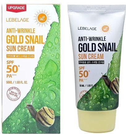 LEBELAGE Sonnencreme Gold Schneckenextrakt, 50 ml, Reife Haut - Bild 1
