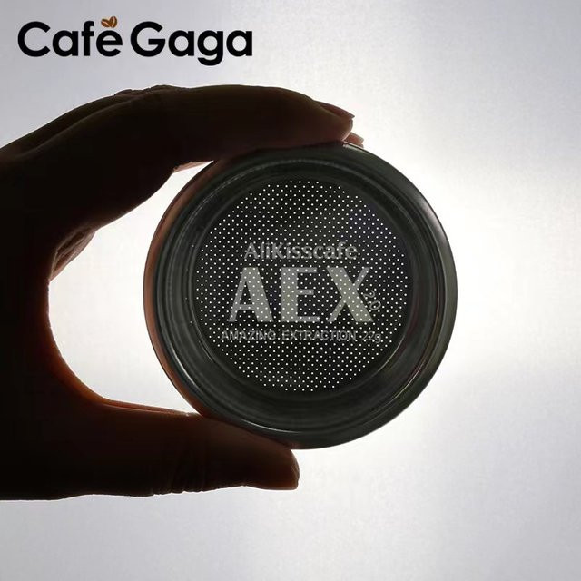 CafeGaGa Espresso-Kaffeefilterkorb aus Edelstahl in Silber, 58,5 mm Durchmesser, für 18–22 g Präzisions-Siebträger mit Puck-Screen - Bild 1