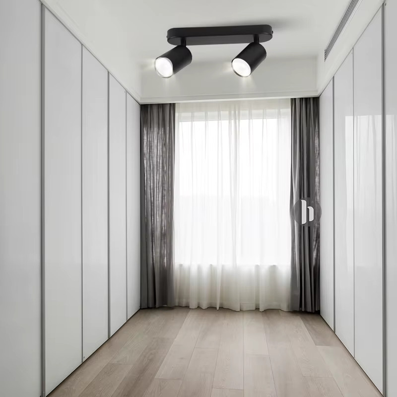 LANGYUE Moderne GU10 Schienenbeleuchtung in Schwarz, flexible Decken- und Wandstrahler aus Metall für Wohnzimmer, Küche oder Badezimmer - Bild 3