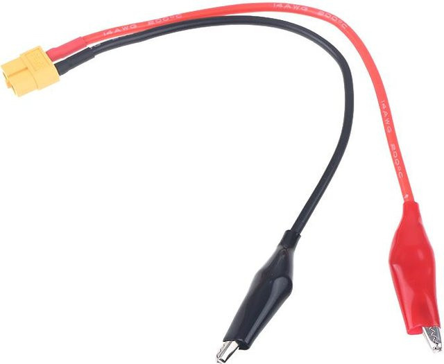 SKYRC XT60 Anschlusskabel mit Krokodilklemmen in Rot für das NC2500 Pro Messwerkzeug, 14AWG Stromanschlusskabel - Bild 1