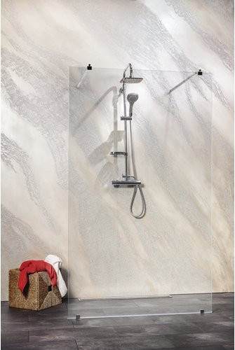 Sanotechnik Duschtrennwand Freedom 1, transparent, B: 127 cm, H: 195 cm - Bild 1