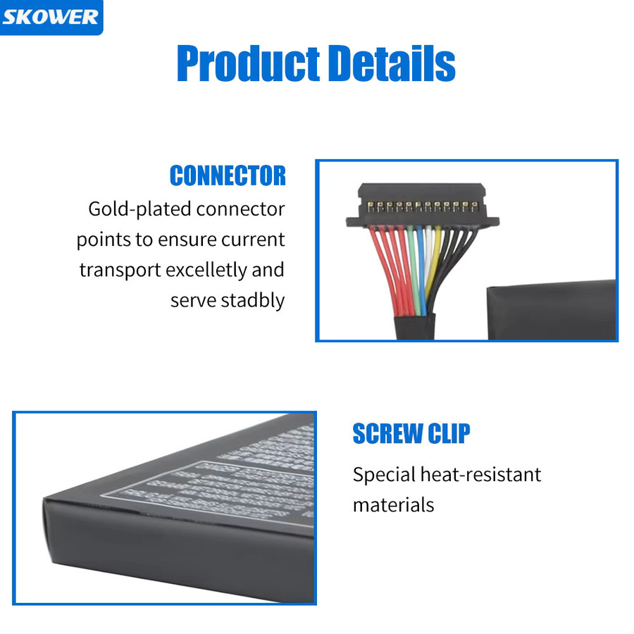 SKOWER Akku für Lenovo Legion Go Handheld Gaming PC, Upgrade 81Wh/10360mAh, Schwarz - Bild 4