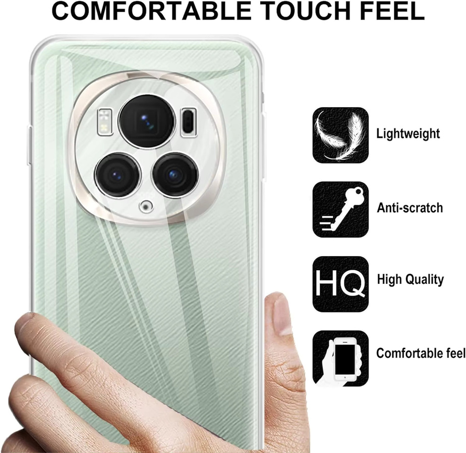 Transparente TPU Kamera-Schutzhülle für Honor Magic 6, Magic6 Pro und Ultimate - Bild 5