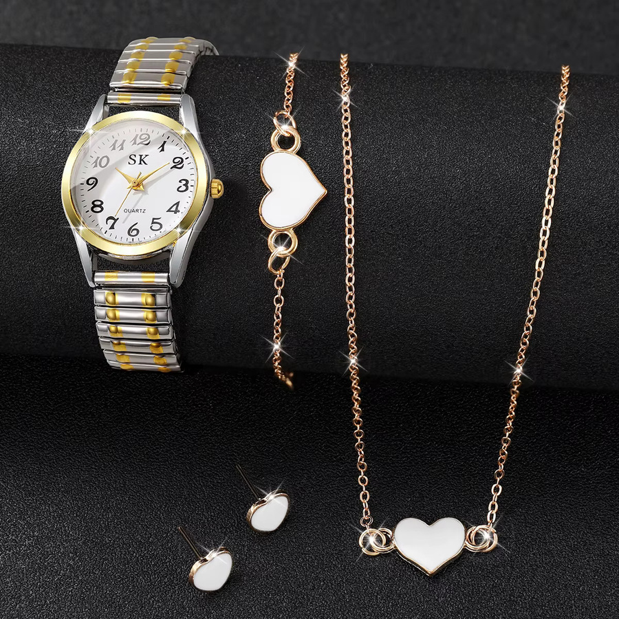 RUNERR Armbanduhr Quarz, Edelstahl, Weiß, Damen - Bild 2