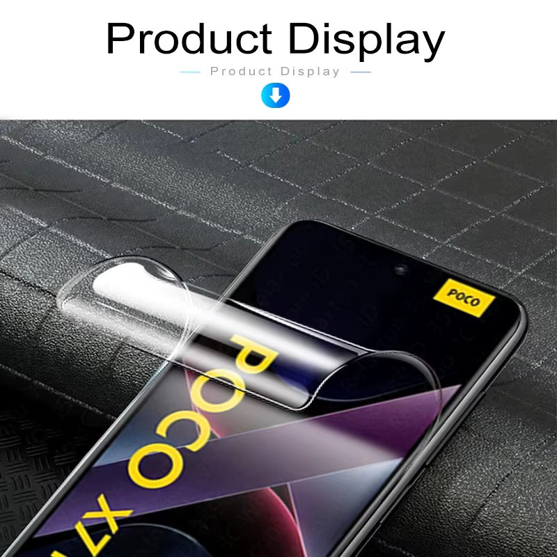 Xiaomi Hydrogel Display Schutzfolie Transparent für Poco X5 Pro F5 5G X5 5G M6 X6 C65 F6 Pro M6 - Bild 5