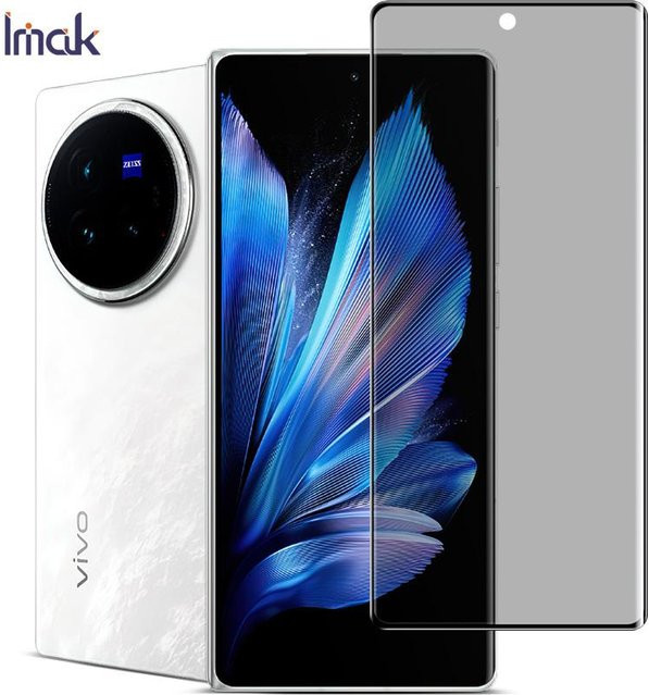 IMAK Privatsphäre Schutzfolie aus gehärtetem Glas für VIVO X Fold 3 Pro und VIVO X Fold 3, 3D gebogene Vollbild-Abdeckfolie, transparent - Bild 1
