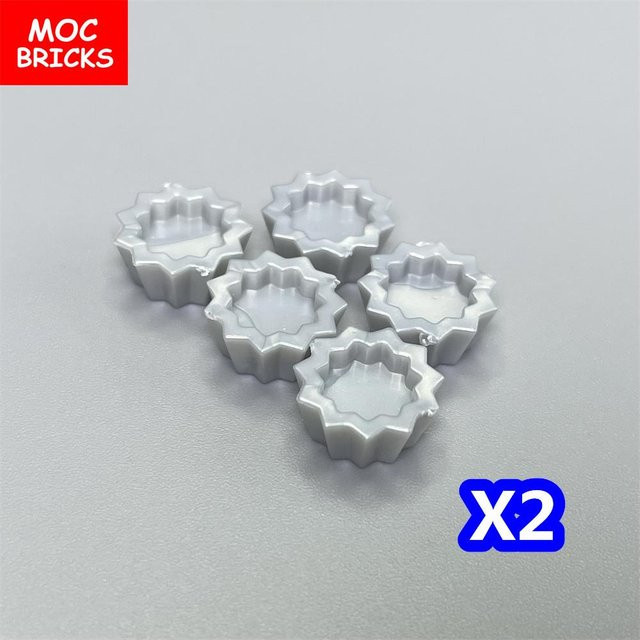 Yiran toy MOC Steine Tasse Tablett Kuchen Lebensmittel Zubehör, 10-teiliges Set, grau - Bild 1