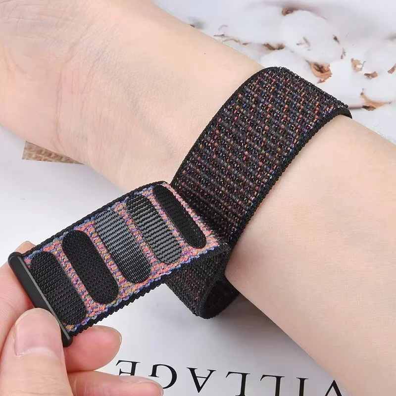 LIGE Smartwatch Uhrenarmband Nylon, 22mm, Schwarz, Unisex - Bild 2