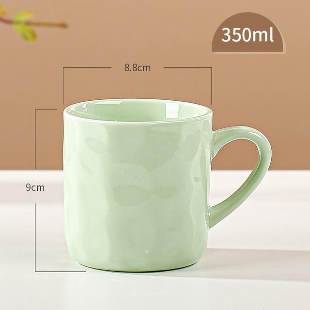 Handgeformte Keramiktasse Yiran toy 1 mit Farbverlauf in Grün, Volumen: 380 ml - Bild 1