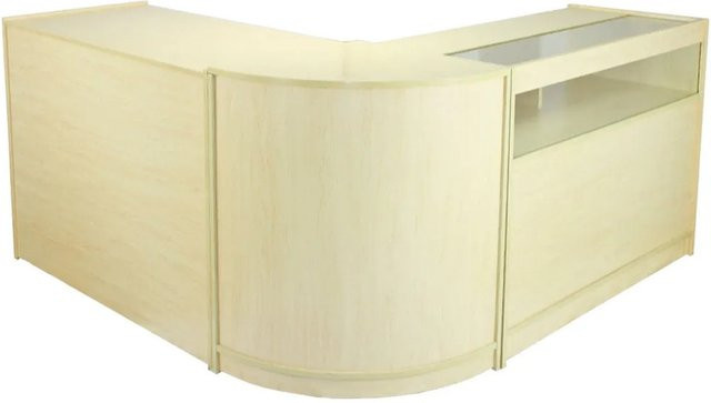 MonsterShop Galaxy A1200 B1200 Ladenmöbel in Ahorn mit beige Akzenten, B/T/H: 120 x 60 x 90 cm - Bild 1