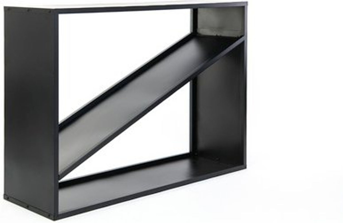 Westmann Stahl Kaminholzregal Holzlager schwarz B/H/T: 115 x 80 x 35 cm - Bild 4