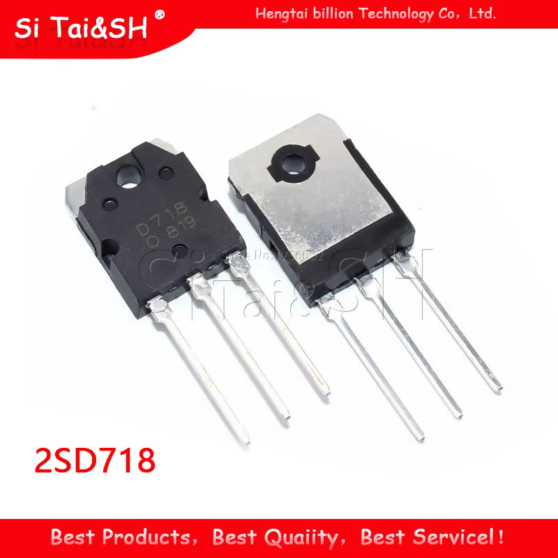 2 Paar Si Tai&SH Transistor Set 2SD718 und 2SB688 in Schwarz - Bild 2