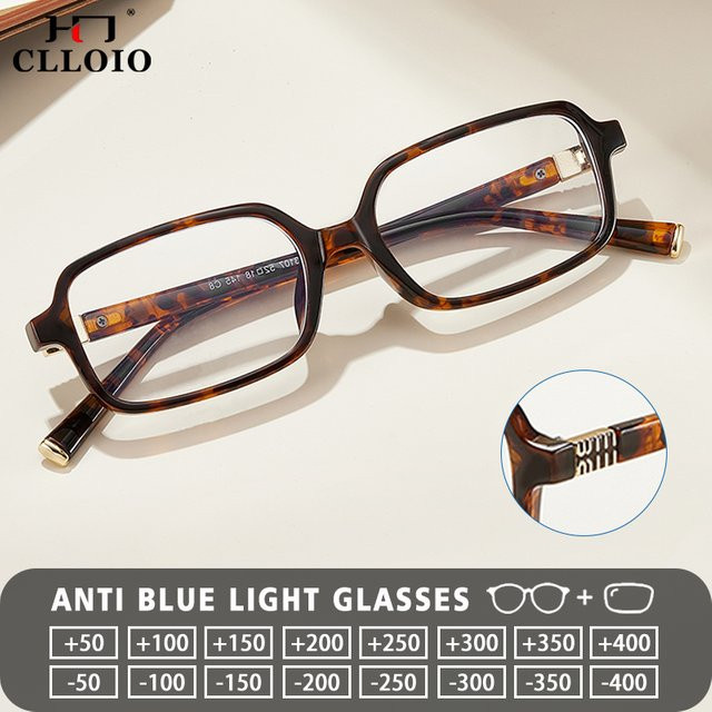 CLLOIO Lesebrille, quadratisch, Vollrand, Kunststoff, braun, Damen - Bild 1