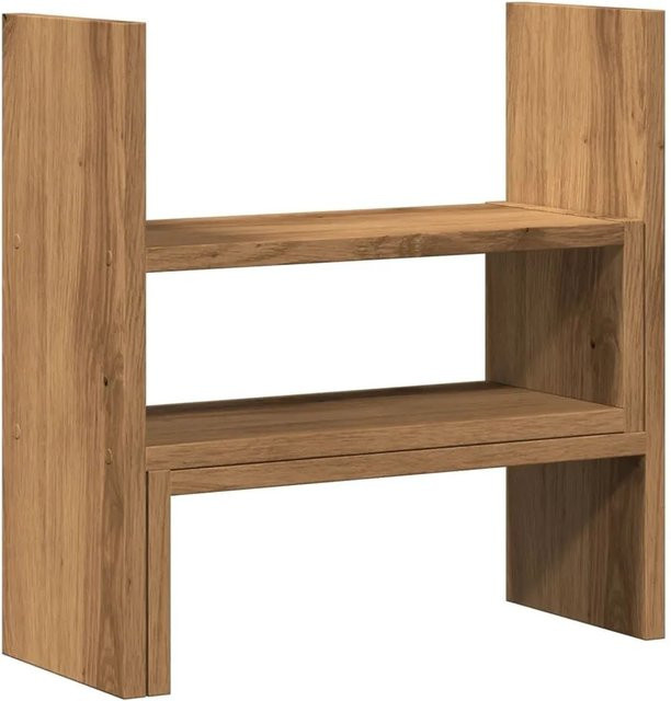 vidaXL Schreibtisch-Organizer aus Holz in Artisan-Eiche mit verstellbaren Regalen, B/T/H: 40 x 17 x 41 cm - Bild 1