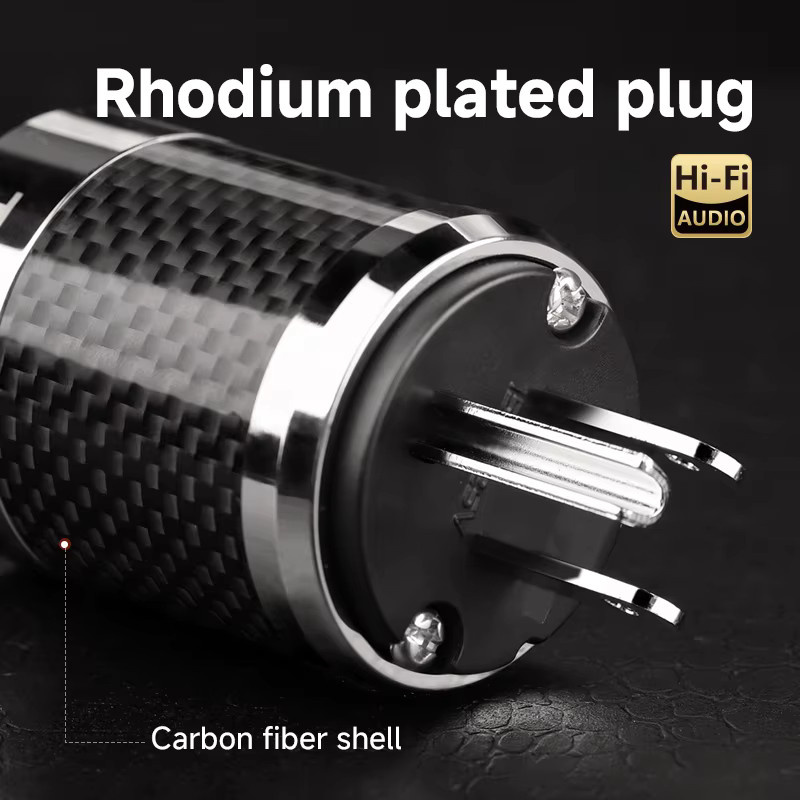 TODN HiFi-Stromkabel mit 7N versilberten OCC-Leitern für DAC und Verstärker in Silber - Bild 4