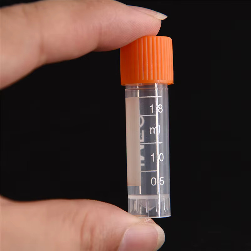 20 Stück Laboranalyse-Volumenfläschchen aus transparentem Kunststoff mit Schraubverschluss, 1,8 ml Zentrifugenröhrchen für Profis - Bild 2