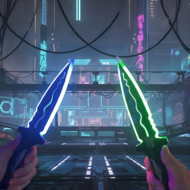 Bandai Valorant Leuchtende Katana, Lichtschwert, Kunststoff - Bild 1