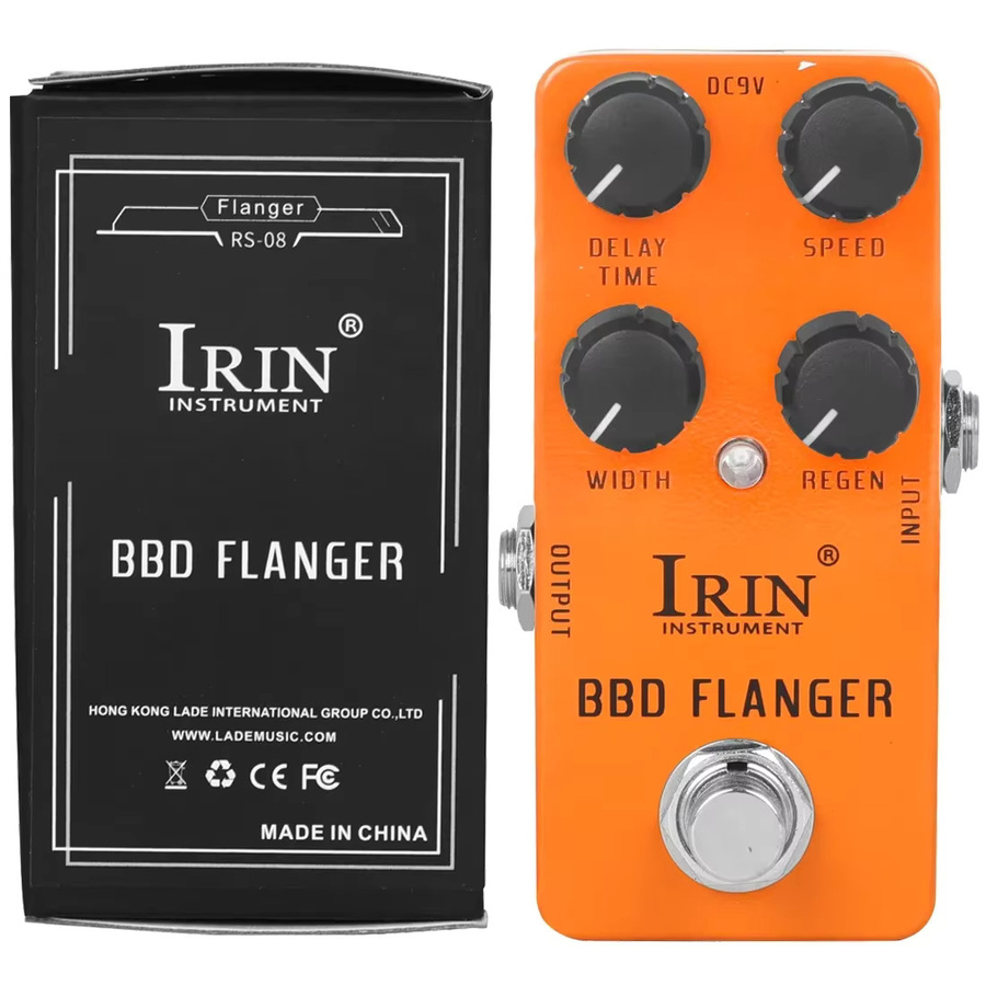IRIN BBD Flanger E-Gitarren-Effektpedal RS-08 in Orange mit True Bypass - Bild 5