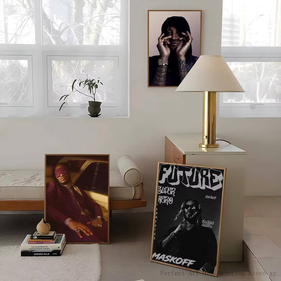 Rastar American Rapper Future Album Poster Aufkleber, wasserfester Wandkunst-Aufkleber in Multicolour, Rechteckig - Bild 4