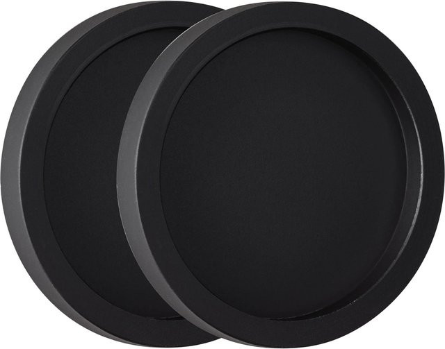Skyscope Griffmuschelpaar Rund aus Aluminium in Matt Schwarz Ø 63 mm zum Kleben - Bild 1