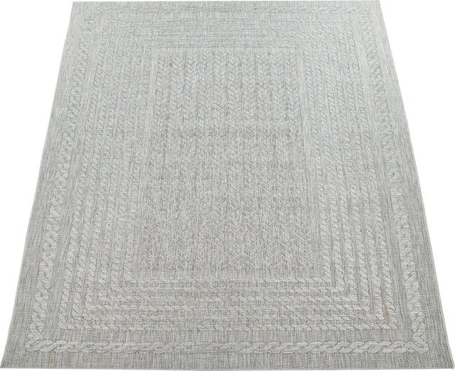 In- & Outdoor-Teppich Ligea in Creme/Beige, Skandi-Design, pflegeleicht und UV-beständig, B/T: 80 x 150 cm - Bild 1