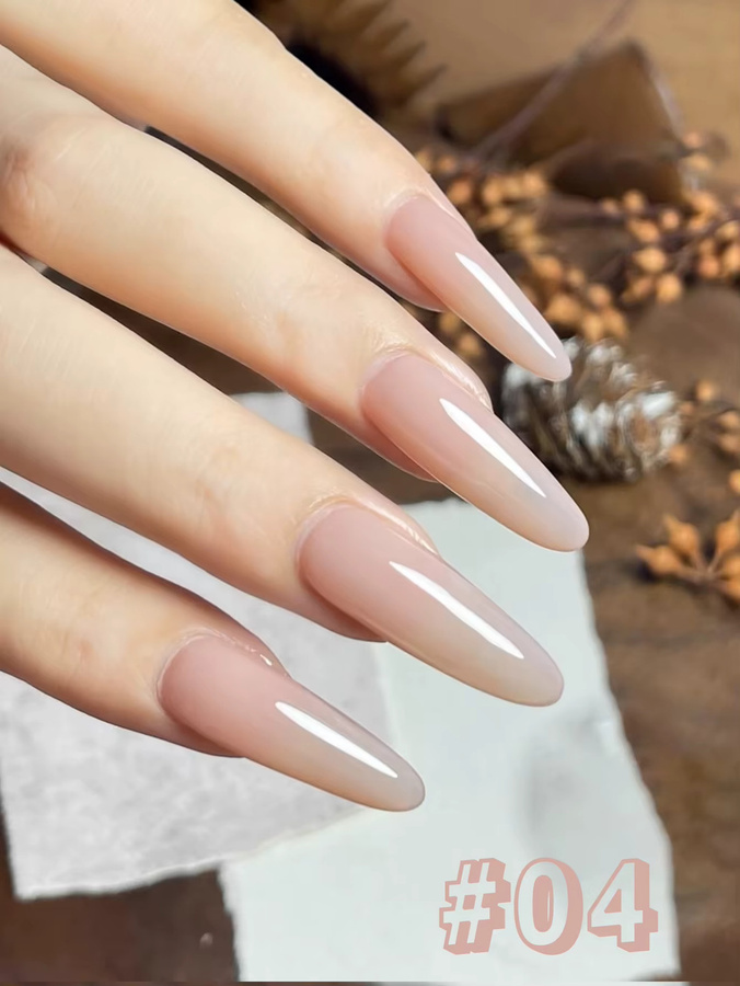 MISS SHAKA Gel-Nagellack, Nude Pink, Glänzend - Bild 5