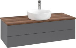 V&B Waschtischunterschrank Antao ohne Frontstruktur in Weiß, B/T/H: 120 x 50 x 50 cm - Bild 1