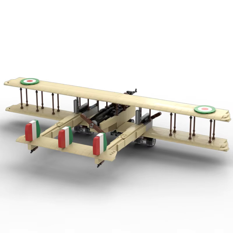 Retro-Kampfjet-Bausteine, Doppeldecker-Kampfjets, DIY-Set - Bild 2