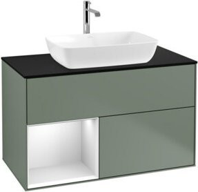 V&B Waschtischunterschrank Finion 100 in Weiß lackiert, B/T/H: 100 x 50,1 x 50,1 cm - Bild 1