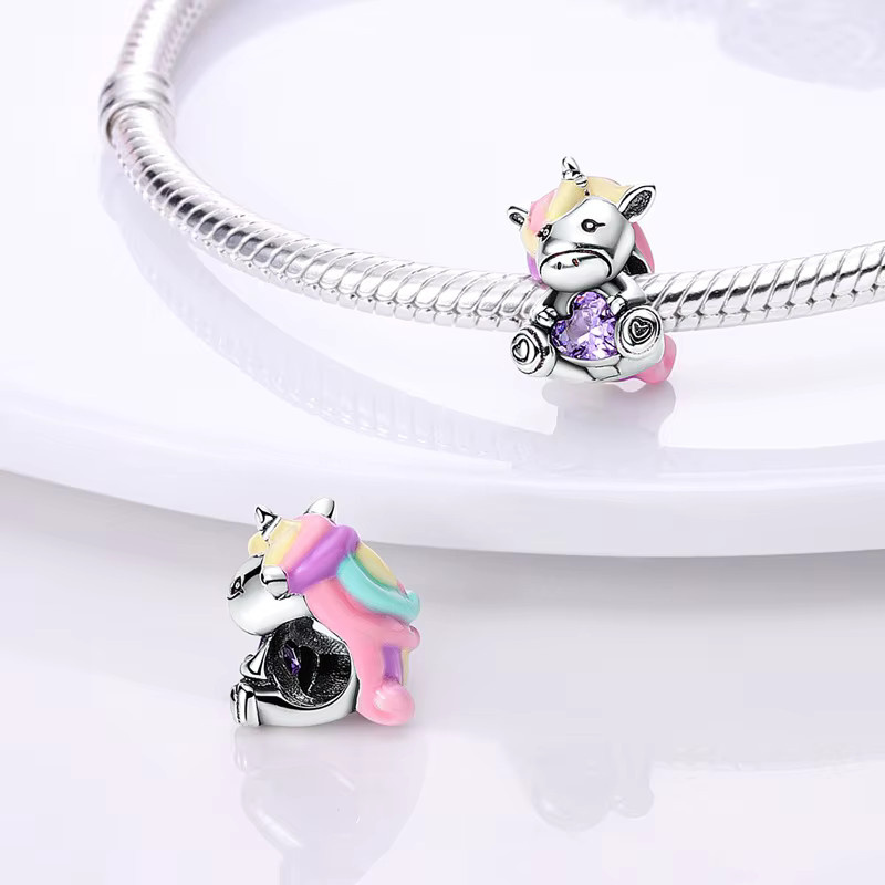 NBSAMENG Anhänger 925 Silber, Perle, Zirkonia, Damen - Bild 2