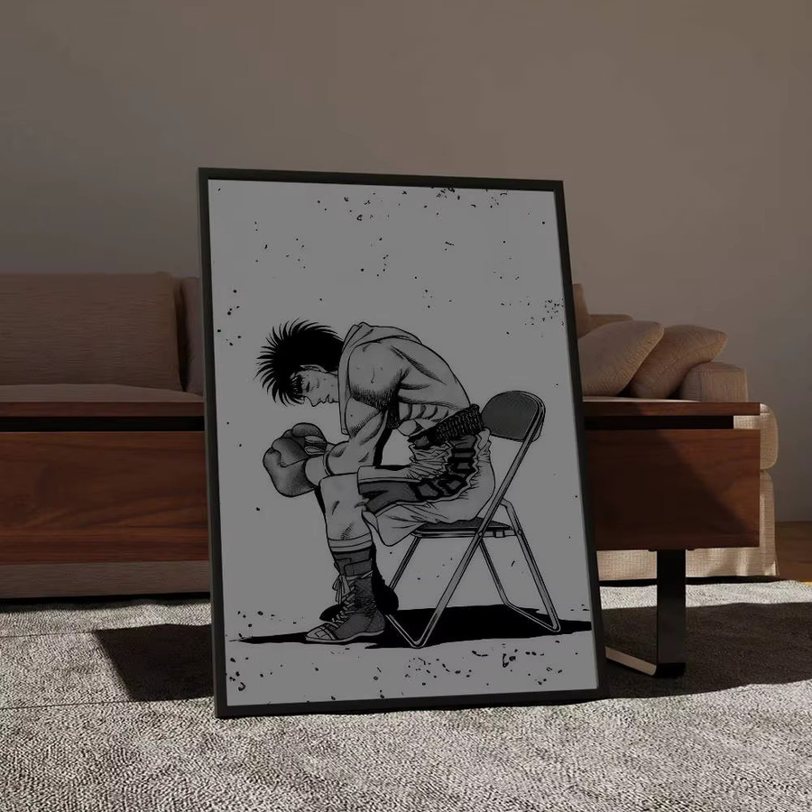 Anime Hajime No Ippo Retro Kraftpapier Aufkleber für Wandgestaltung und DIY Dekoration - Bild 5