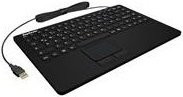 Keysonic KSK-5230 USB Tastatur in Schwarz/Weiß mit Schweizer Layout - Bild 1
