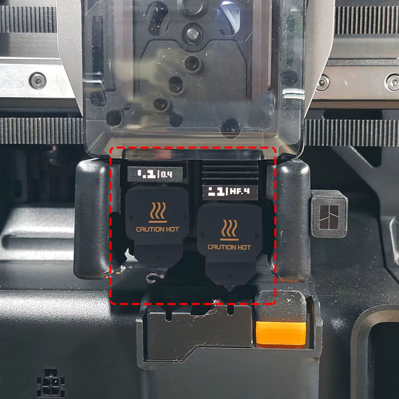 3er-Set Silikonsocken für Bambu Lab H2D/H2S Hotend, schwarze Silikonhüllen für 3D-Drucker-Zubehör - Bild 2