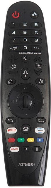 LG Universal-TV-Fernbedienung MR20GA AKB75855501 mit Netflix-Tasten in Schwarz für Smart TV - Bild 1