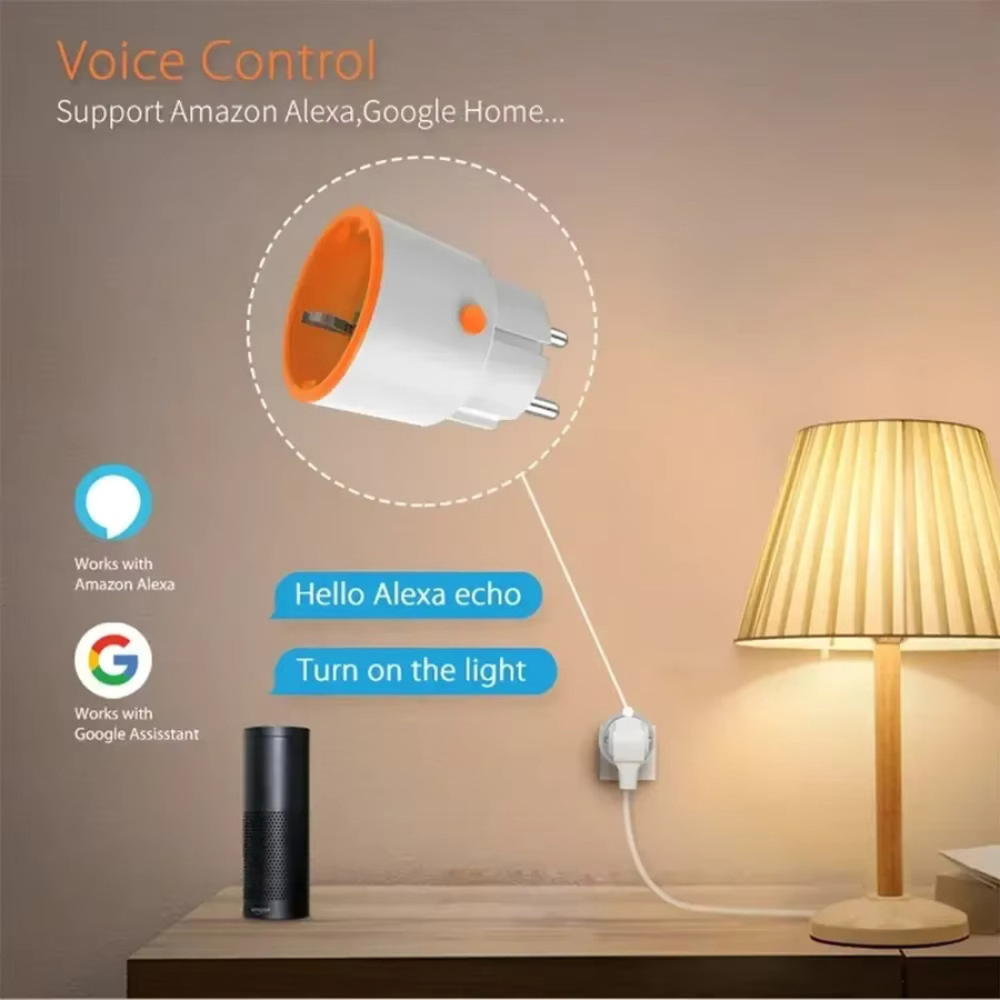 Tuya Smart Power Stecker Zigbee 3.0 mit Energieüberwachung und Timer in Weiß, kompatibel mit Alexa und Google Home - Bild 2