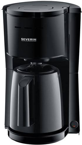 Severin Filterkaffeemaschine Schwarz mit Isolierkanne, 1,0 l Fassungsvermögen für 8 Tassen, 1.000 W, Schwenkfilter und Abschaltautomatik - Bild 1