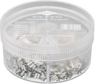 Knipex Sortimentsbox 97 99 910 mit 1900 unisolierten Aderendhülsen und Kabelhülsen, transparent - Bild 1