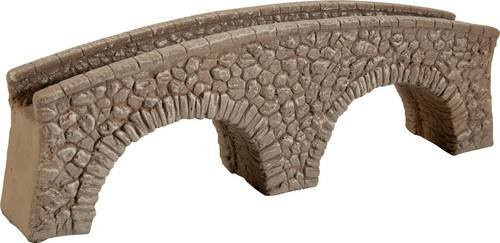 NOCH H0 Fußgängerbrücke aus Struktur-Hartschaum, L x B x H: 215 x 38 x 66 mm - Bild 1