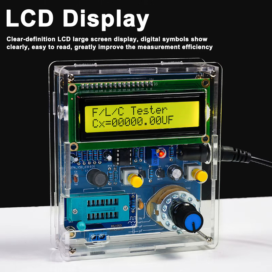 DIY Elektronik Kit zum Testen von Kapazität, Induktivität und Frequenz mit Single Chip Tester Leiterplatte in Multicolour - Bild 1