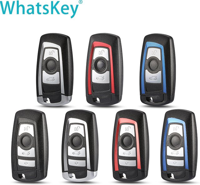 Whatskey Smart Car Key Shell Ersatzgehäuse für BMW in Silber - Bild 1