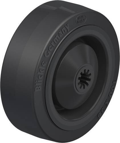 Blickle Kunststoff-Rad POEV 100/8KA in Schwarz mit einem Durchmesser von 100 mm und einer Tragfähigkeit von 200 kg - Bild 1