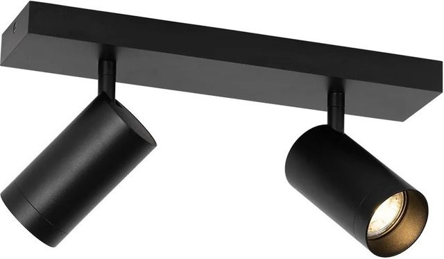 QAZQA Moderner Deckenstrahler Jeana Luxe in Schwarz, 2-flammig, verstellbar und dimmbar - Bild 1