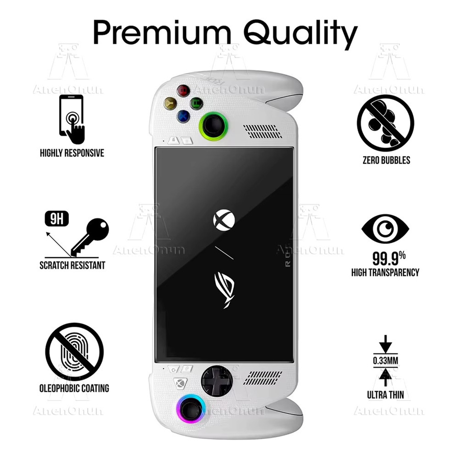 Asus ROG Ally und ROG Ally X Displayschutz aus gehärtetem Glas mit 9H Härte, kratzfest und transparent - Bild 2